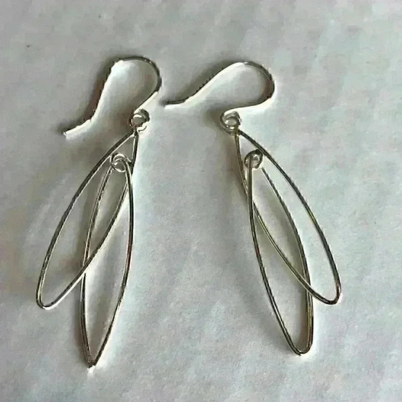 Giani Bernini New Double Oval Drop Earrings - Picture 6 of 8